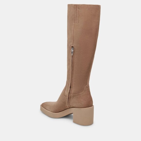 NEW DOLCE VITA Suede Harrah H2o High Shaft Boots Truffle Suede FOR WOMEN 763mn - Picture 4 of 6